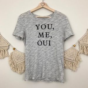 You, Me, Oui Relaxed Fit Women’s XL T-Shirt